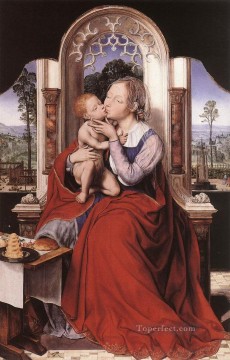  Enthroned Works - The Virgin Enthroned Quentin Matsys